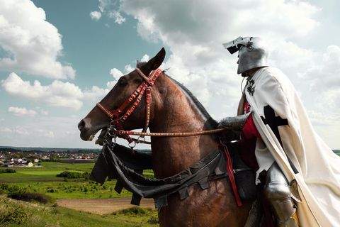 Ritter mit Pferd