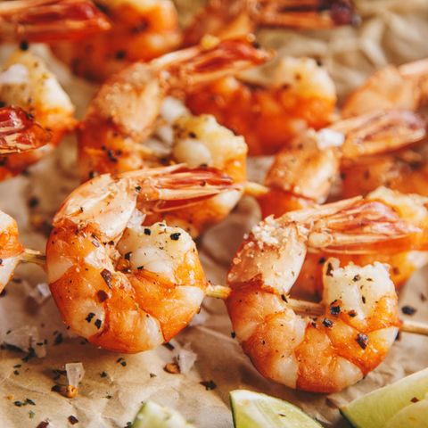 Gegrillte Garnelen