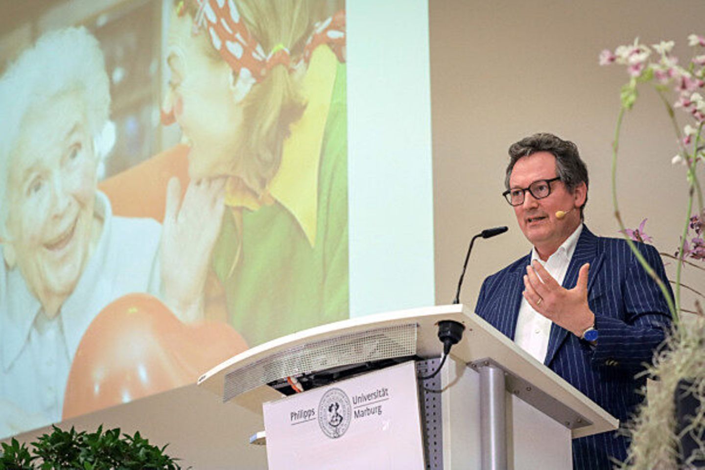 Eckart von Hirschhausen am Rednerpult