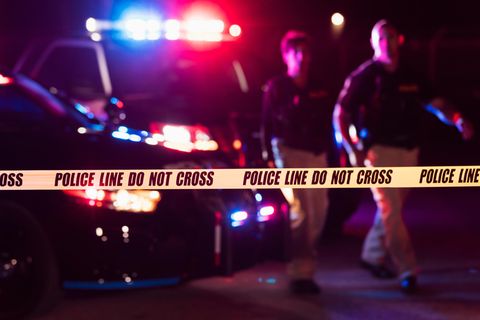 Abgesperrter Tatort in den USA