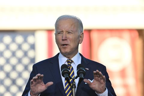 Joe Biden bei seiner Rede in Atlanta.