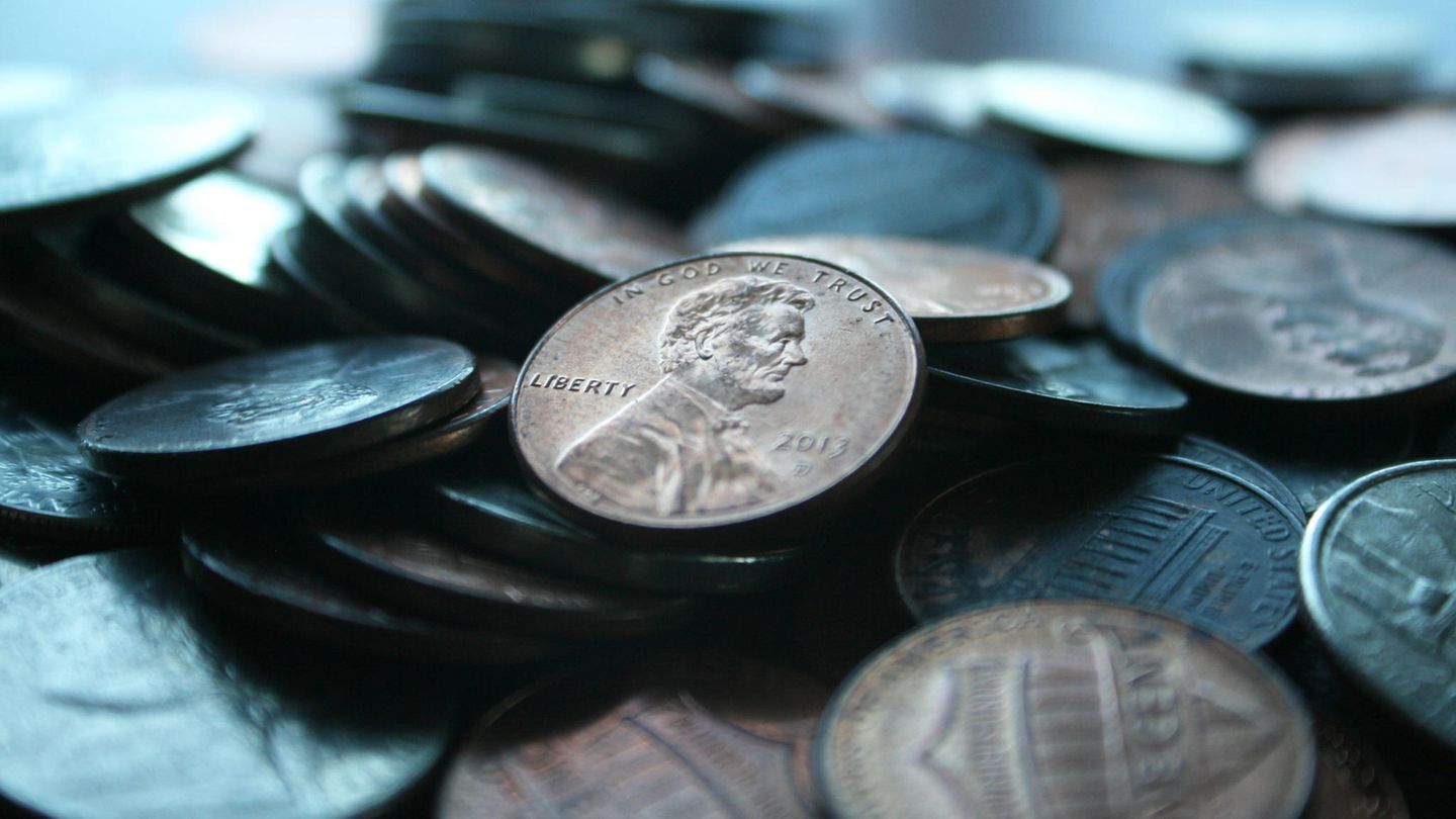US-amerikanische Ein-Cent-Münzen