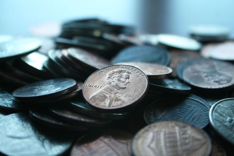 US-amerikanische Ein-Cent-Münzen