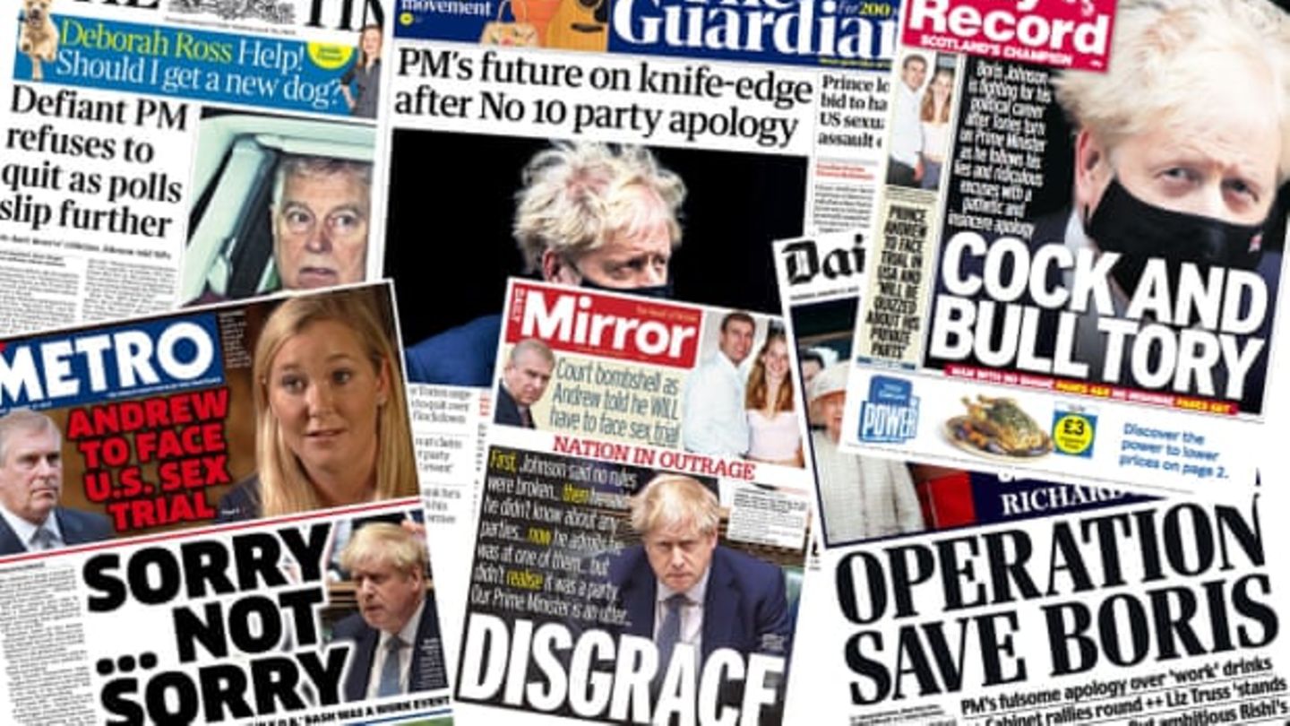 Boris Johnsons "Partygate" ist gefundenes Fressen für die britische Presse