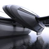 Das Schiff liegt breit auf dem Grund auf.