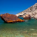 Frachter "Olympia" in Amorgos