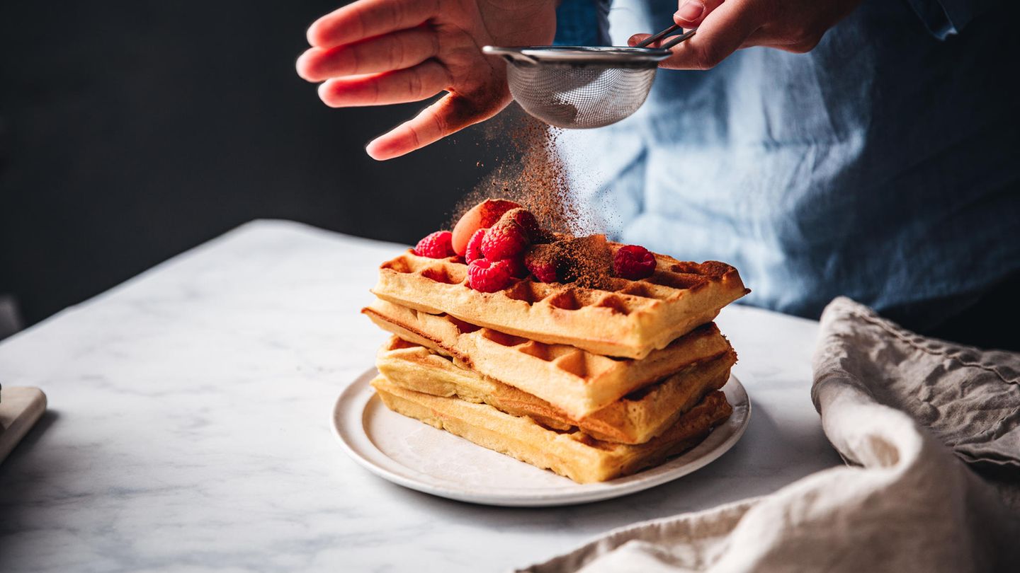 Mmmmmh, allein dieser Duft: Waffeln sind nicht nur bei den Kleinen beliebt, sondern auch die Großen freuen sich über das warme Teiggebäck. Mit Puderzucker, frischen Früchten oder Joghurt obendrauf, kann sich jeder seine Lieblingswaffel zaubern. Hier geht's zum Rezept!