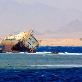 Frachter "Loullia" im Roten Meer