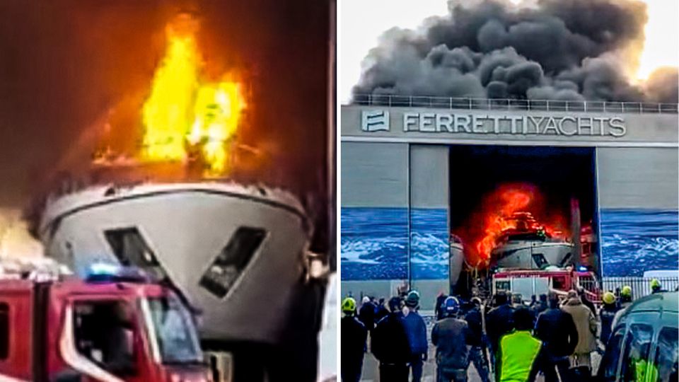 Luxusyacht in Flammen: 10-Millionen-Euro-Schiff brennt lichterloh Luxusyacht in Flammen: 10-Millionen-Euro-Schiff brennt lichterloh