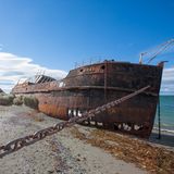 Dampfschiff "Ambassador" bei San Gregorio in Chile