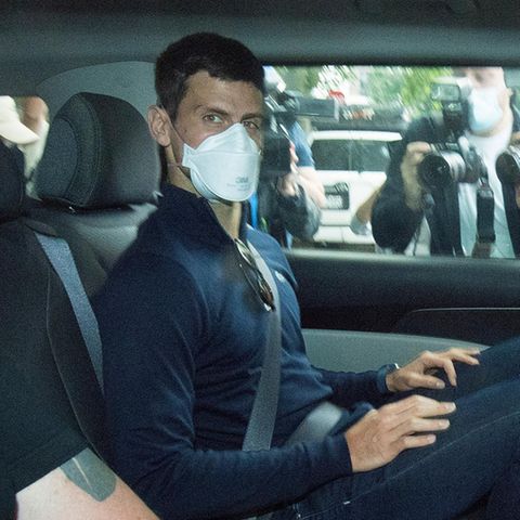 Novak Djokovic in Melbourne auf dem Weg zur Gerichtsanhörung