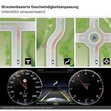 Im Kombi-Instrument wird die zulässige Geschwindigkeit angezeigt