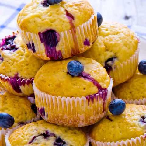 Blaubeer-Käsekuchen-Muffins