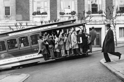 Cable-Car-Wagen 1947 in San Francisco