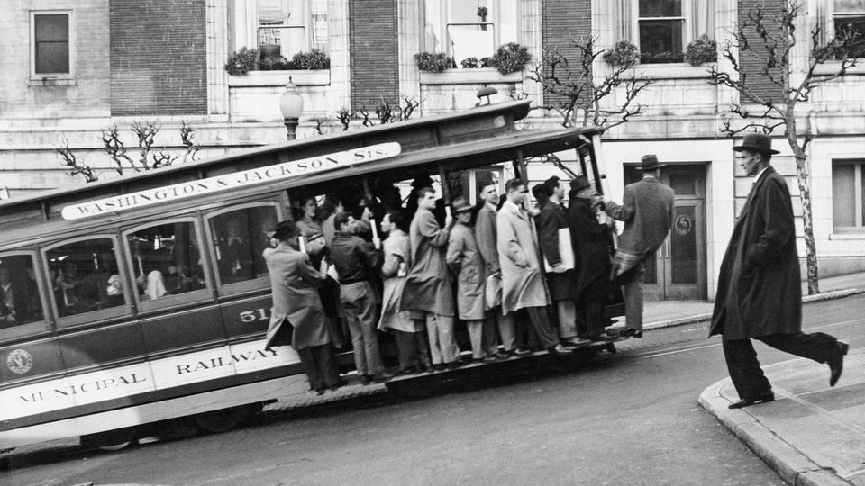 Cable-Car-Wagen 1947 in San Francisco