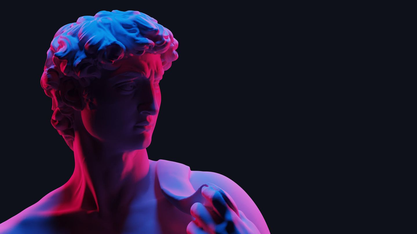 Kopf einer Statue