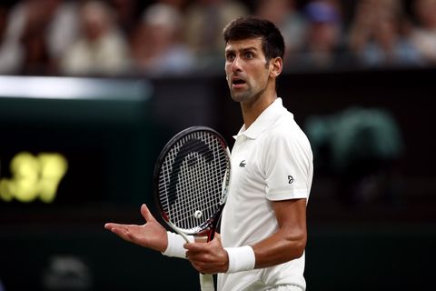 Novak Djokovic bei Tennisspiel