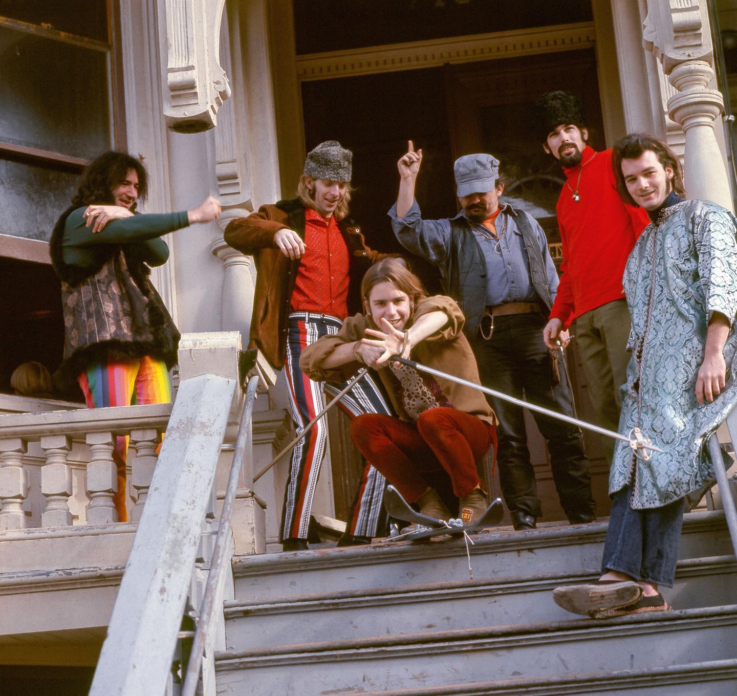 Grateful Dead vor der 710 Ashbury Street