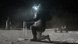 Mond-Missionen - Astronaut auf der Mond-Oberfläche