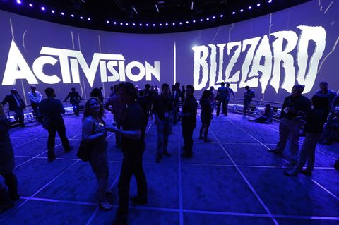 Ein Messestand von Activision Blizzard
