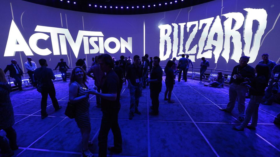 Ein Messestand von Activision Blizzard