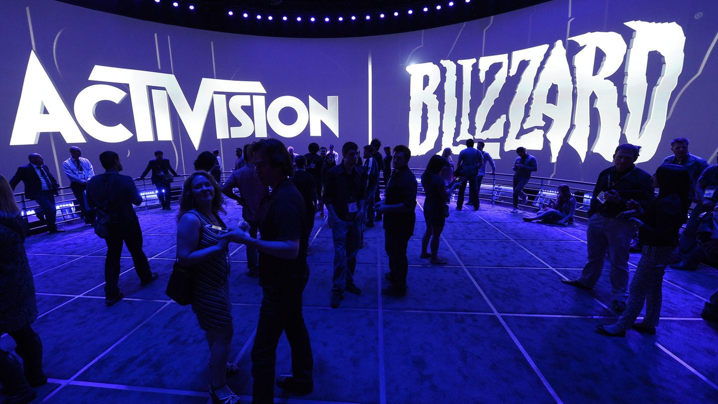 Ein Messestand von Activision Blizzard