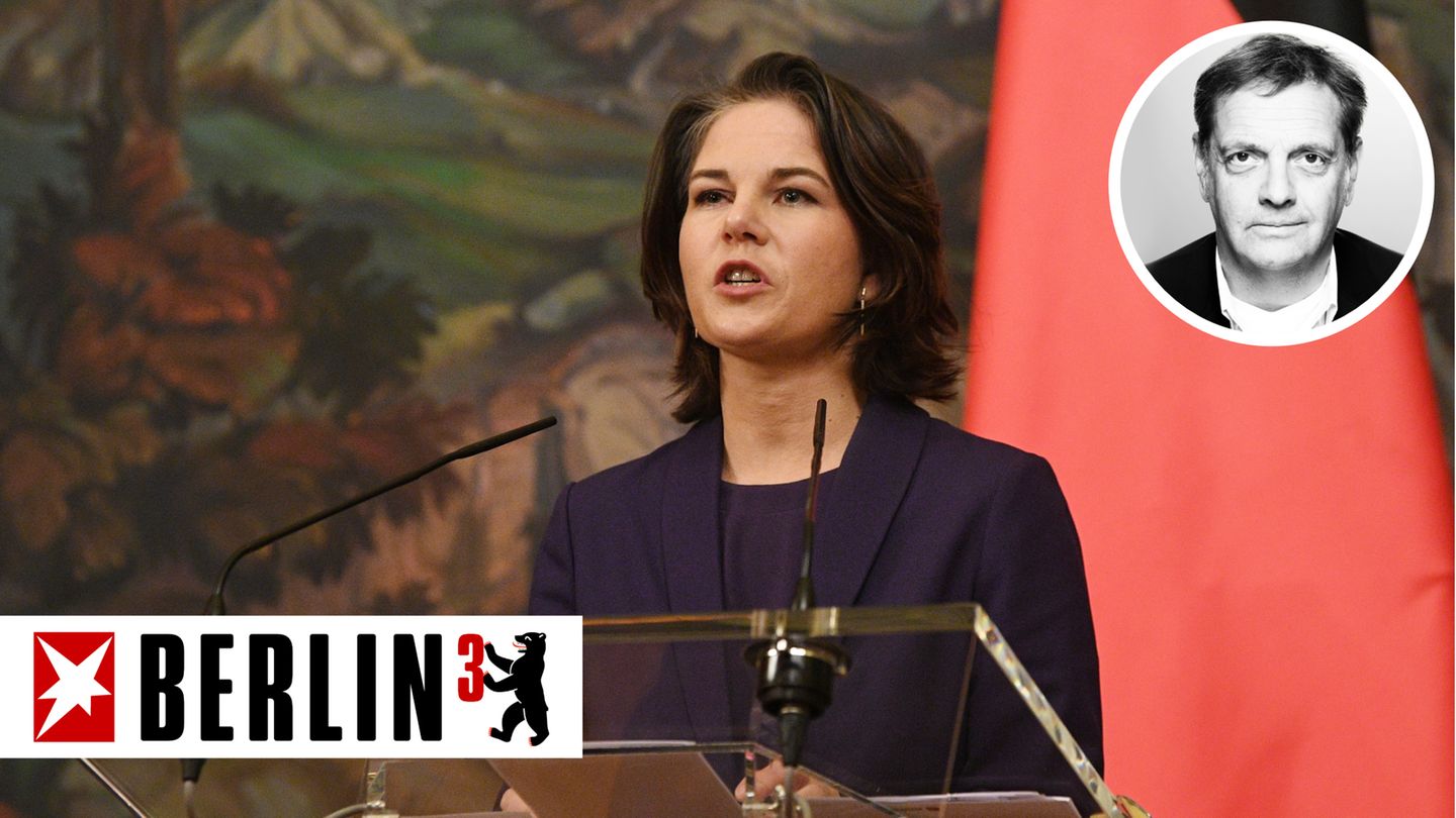 Annalena Baerbock bei der Pressekonferenz in Russland Annalena Baerbock bei der Pressekonferenz in Russland