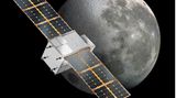 Cubesat Capstone oberhalb des Mondes
