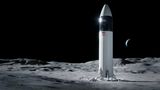 Das SpaceX-Starship auf dem Mond
