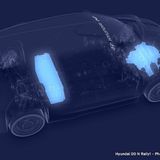 Das Hybridmodul hilft bei der Gewichtsverteilung