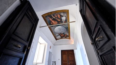 "Jupiter, Neptun und Pluto" in der Villa Aurora in Rom ist das einzig bekannte Deckengemälde von Caravaggio