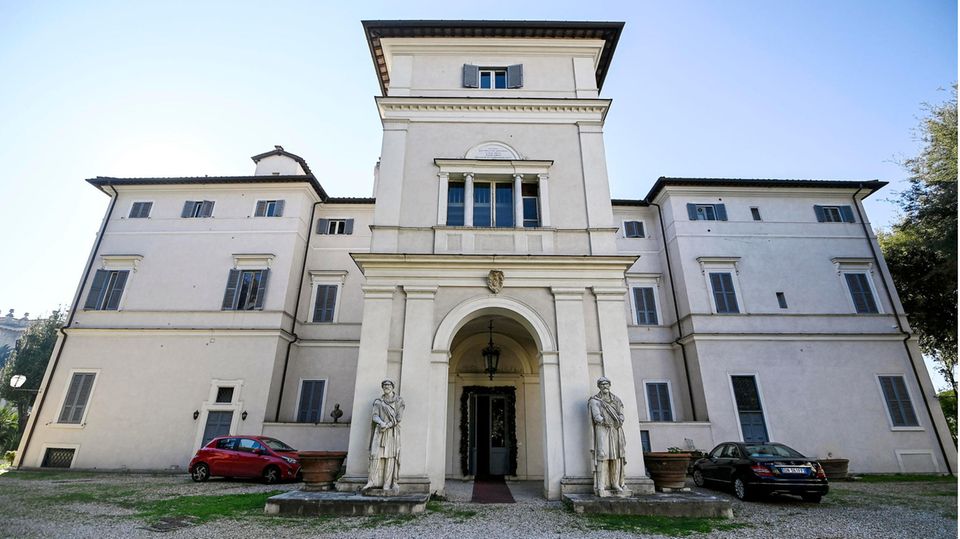 Außenansicht der Villa Aurora in Rom