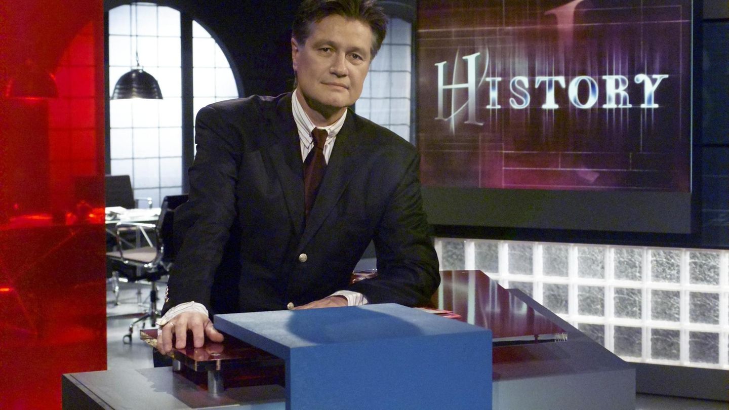 Guido Knopp im ZDF Studio
