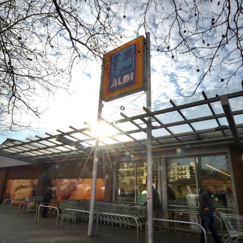 Klassische Aldi-Filiale in London. 