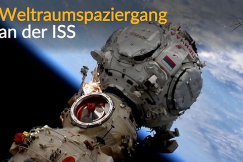 Video: Russische Astronauten im Außeneinsatz