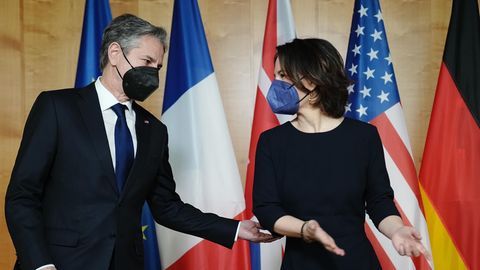 Außenministerin Annalena Baerbock empfängt ihren Amtskollegen aus den USA, Antony Blinken