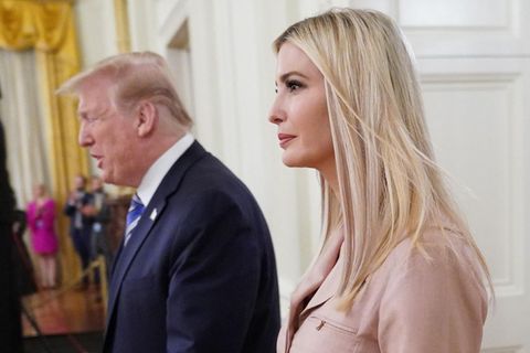 Der frühere US-Präsident Donald Trump und seine Tochter Ivanka Trump