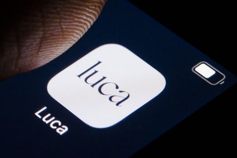 Luca-App auf einem Smartphone Bildschirm.