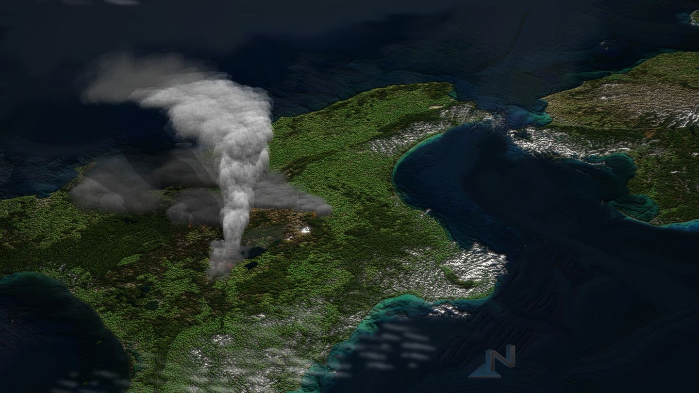 Vulkanausbruch - Taupo Vulkanausbruch - Taupo
