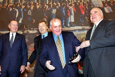 Helmut Kohl Michael Gorbatschow George Bush