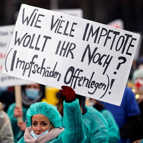 Corona-Demo gegen die Impfpflicht
