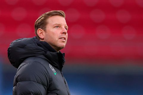 Florian Kohfeldt in der Red-Bull-Arena in Leipzig