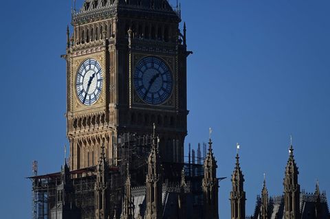 Ein Wahrzeichen Londons: Big Ben auf dem Westminster Palast