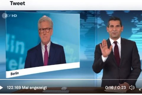 ZDF-Moderatoren Mitri Sirin und Theo Koll
