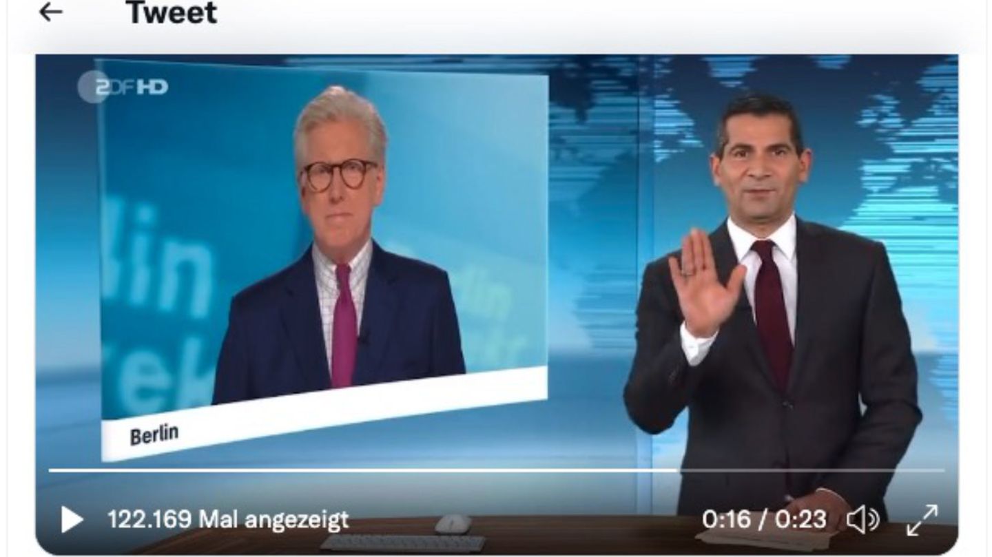 Mediador de ZDF manipulando la transmisión en vivo: así es como interactúa su colega Denja Hayali