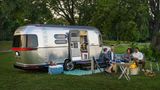 Airstream eStream auf dem Campingplatz
