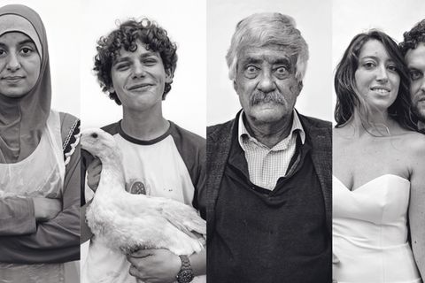 Collage von vier Portraits
