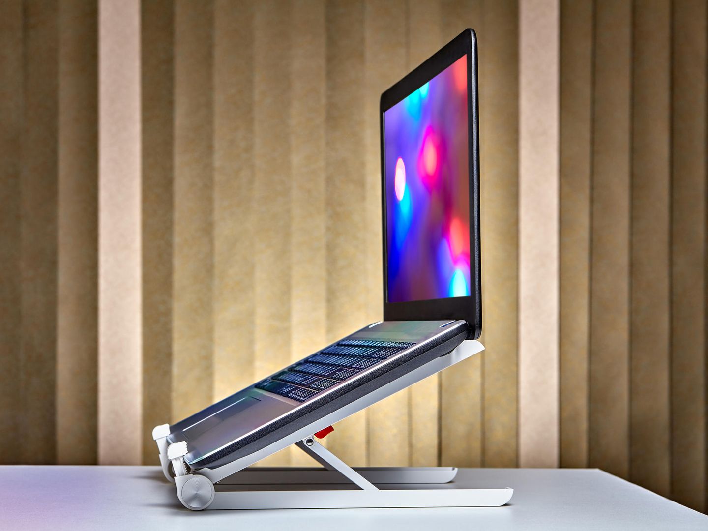 Laptop-Ständer Mit 3 Klappmodi – Höhenverstellbar, Aluminium, Für 25,4–39,6 Cm Laptops, Bis 18 Kg Belastbar