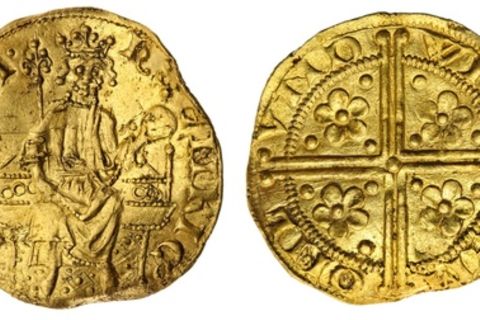 Goldmünze aus der Zeit Heinrich III.