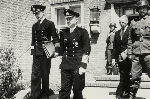 Karl Dönitz in Flensburg 1945
